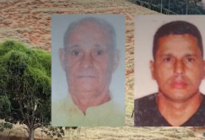 Miguel Chagas da Silva, de 75 anos e Eberton Silvestre Guimarães Barros, de 41 anos morreram na tarde dessa terça-feira (12) -  (crédito: Redes Sociais/Reprodução)