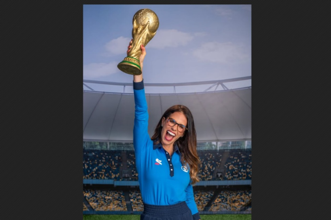 Joanna de Assis, demitida da Globo, em um registro antes da Copa dos EUA-México-Canadá - (crédito: Reprodução/Instagram) Joanna de Assis, demitida da Globo, em um registro antes da Copa dos EUA-México-Canadá - (crédito: Reprodução/Instagram)