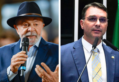 Lula e Flávio Bolsonaro  -  (crédito:  Ricardo Stuckert e Jefferson Rudy/Agencia Senado)