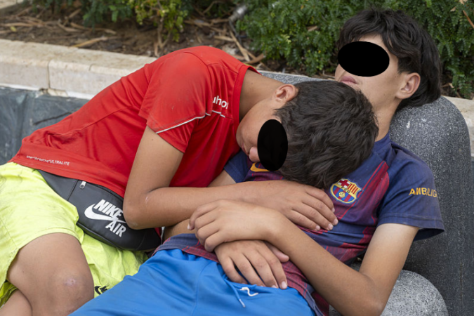 As autoridades de Ceuta dizem que há uma emergência humanitária diante da chegada à cidade de milhares de pessoas em apenas alguns dias - (crédito: EPA) As autoridades de Ceuta dizem que há uma emergência humanitária diante da chegada à cidade de milhares de pessoas em apenas alguns dias - (crédito: EPA)