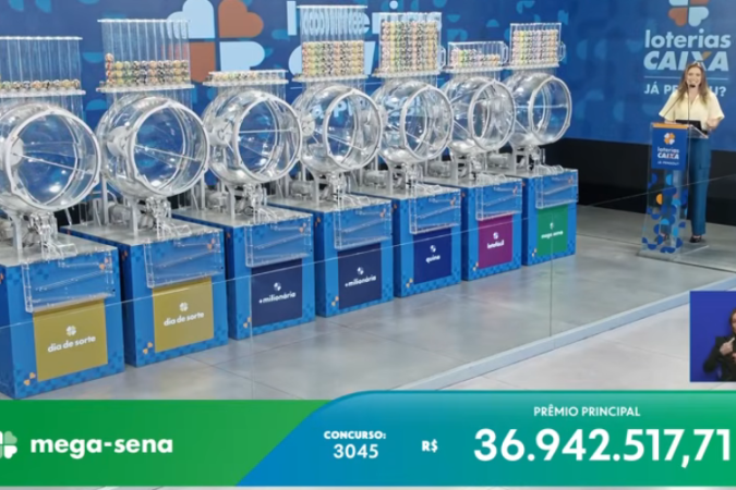 Loterias Caixa deste domingo (16/8) - (crédito: Reprodução/YouTube) Loterias Caixa deste domingo (16/8) - (crédito: Reprodução/YouTube)