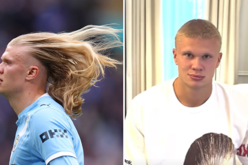 Haaland não tinha cabelo curto desde que jogava pelo Borussia Dortmund - (crédito: Erling Haaland/Youtube) Haaland não tinha cabelo curto desde que jogava pelo Borussia Dortmund - (crédito: Erling Haaland/Youtube)