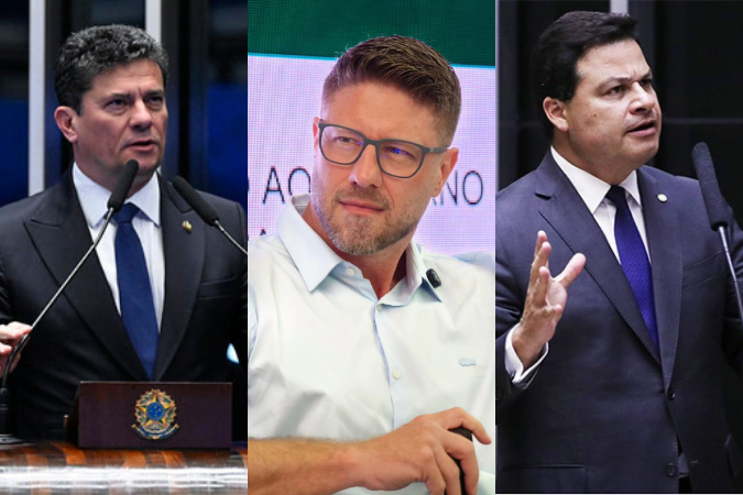 A margem de erro é de três pontos porcentuais para mais ou para menos e o nível de confiança é de 95%. O levantamento foi registrado na Justiça Eleitoral sob o número PR-05388/2026 - (crédito: Carlos Moura/Agência Senado, Reprodução/Redes Sociais e Reprodução/Câmara dos Deputados) A margem de erro é de três pontos porcentuais para mais ou para menos e o nível de confiança é de 95%. O levantamento foi registrado na Justiça Eleitoral sob o número PR-05388/2026 - (crédito: Carlos Moura/Agência Senado, Reprodução/Redes Sociais e Reprodução/Câmara dos Deputados)