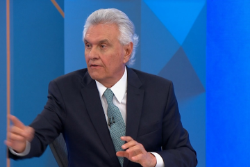 Caiado durante sabatina na TV Globo nesta terça-feira (25/8) - (crédito: Reprodução/TV Globo) Caiado durante sabatina na TV Globo nesta terça-feira (25/8) - (crédito: Reprodução/TV Globo)