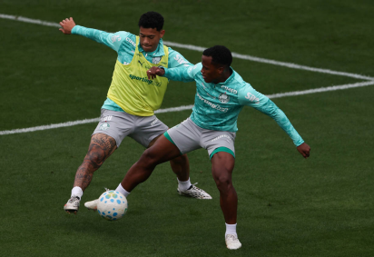 Derrota para o Atlético, em julho, foi a primeira do Palmeiras em casa neste Brasileirão. -  (crédito: Cesar Greco/Palmeiras) -Derrota para o Atlético, em julho, foi a primeira do Palmeiras em casa neste Brasileirão. -  (crédito: Cesar Greco/Palmeiras)