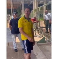 Vídeos obtidos pelo Correio mostram Leão discutindo com pessoas na UnB nesta quarta-feira (26/8) -  (crédito: Material cedido ao Correio)