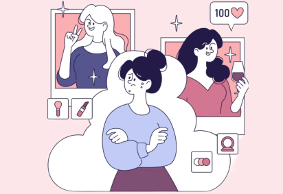 A busca por uma aparência idealizada nas redes sociais pode afetar a autoestima e a relação com o próprio corpo (Imagem: inspiring.team | Shutterstock) -  (crédito: EdiCase) -A busca por uma aparência idealizada nas redes sociais pode afetar a autoestima e a relação com o próprio corpo (Imagem: inspiring.team | Shutterstock) -  (crédito: EdiCase)