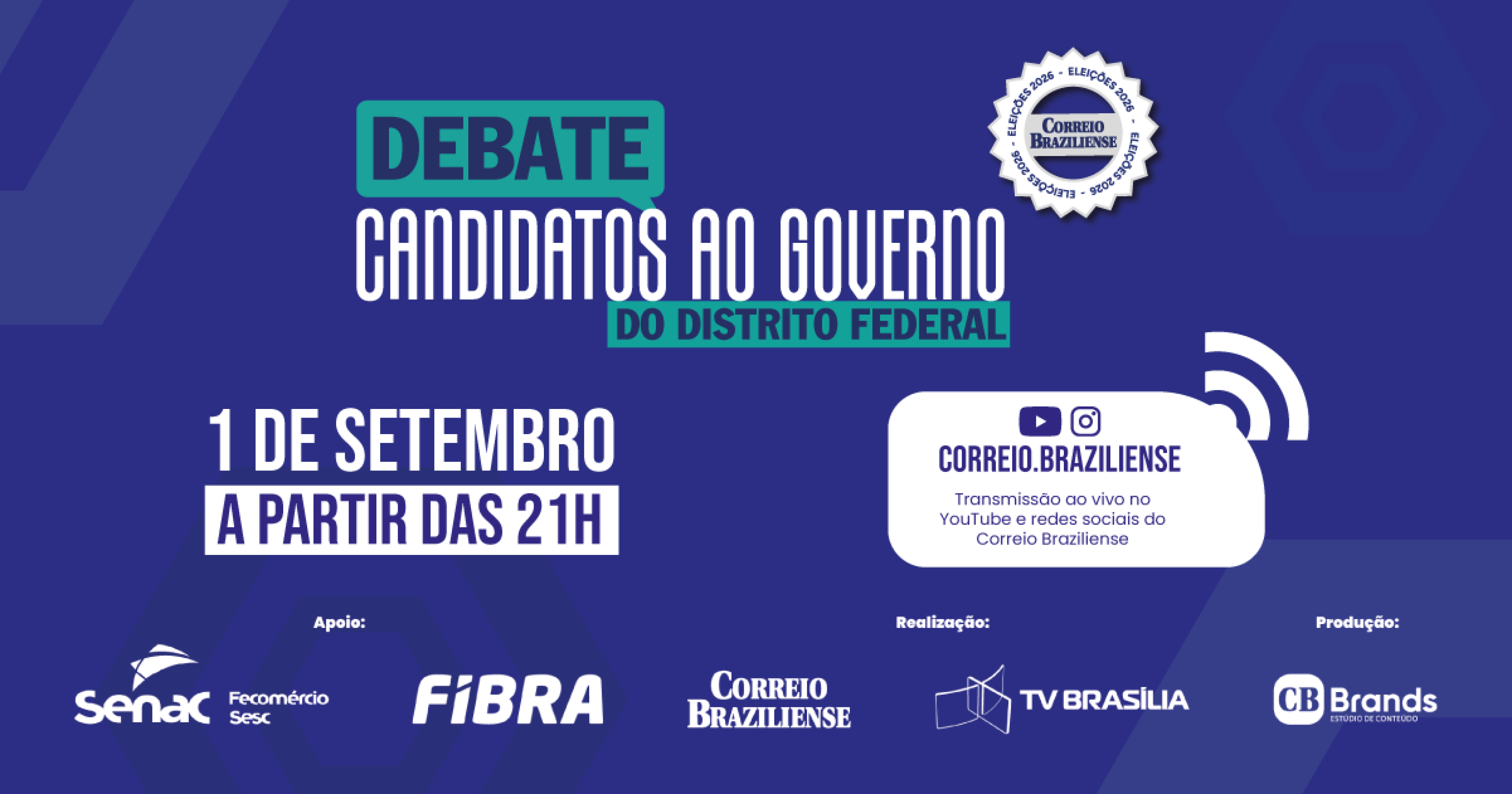 Debate com candidatos a governador do Distrito Federal - (crédito: CB Brands) Debate com candidatos a governador do Distrito Federal - (crédito: CB Brands)