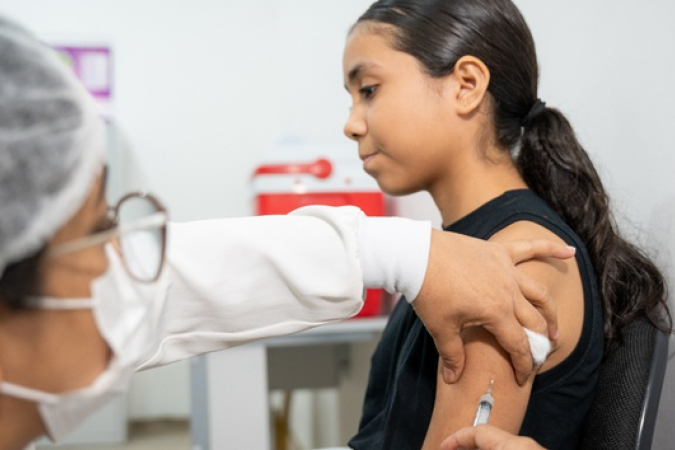 No Dia D, realizado em 22 de agosto, mais de 1 milhão de doses foram aplicadas
- (crédito: Ministério da Saúde / Júlia Prado ) No Dia D, realizado em 22 de agosto, mais de 1 milhão de doses foram aplicadas
- (crédito: Ministério da Saúde / Júlia Prado )