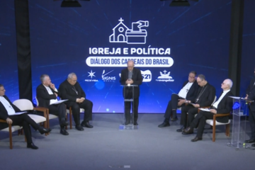 Os oito cardeais da Igreja Católica se reuniram, na noite desta quarta-feira (2/9), em Brasília - (crédito: Reprodução/YouTube ) Os oito cardeais da Igreja Católica se reuniram, na noite desta quarta-feira (2/9), em Brasília - (crédito: Reprodução/YouTube )