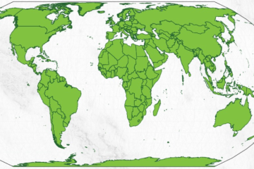 A projeção de Mercator mostra o continente africano menor do que realmente é. -  (crédito: BBC)