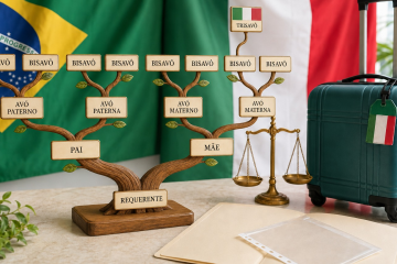 O processo de cidadania italiana por descendência requer a validação de laços familiares complexos, como os que levam ao trisavô - (crédito: Divulgação) O processo de cidadania italiana por descendência requer a validação de laços familiares complexos, como os que levam ao trisavô - (crédito: Divulgação)