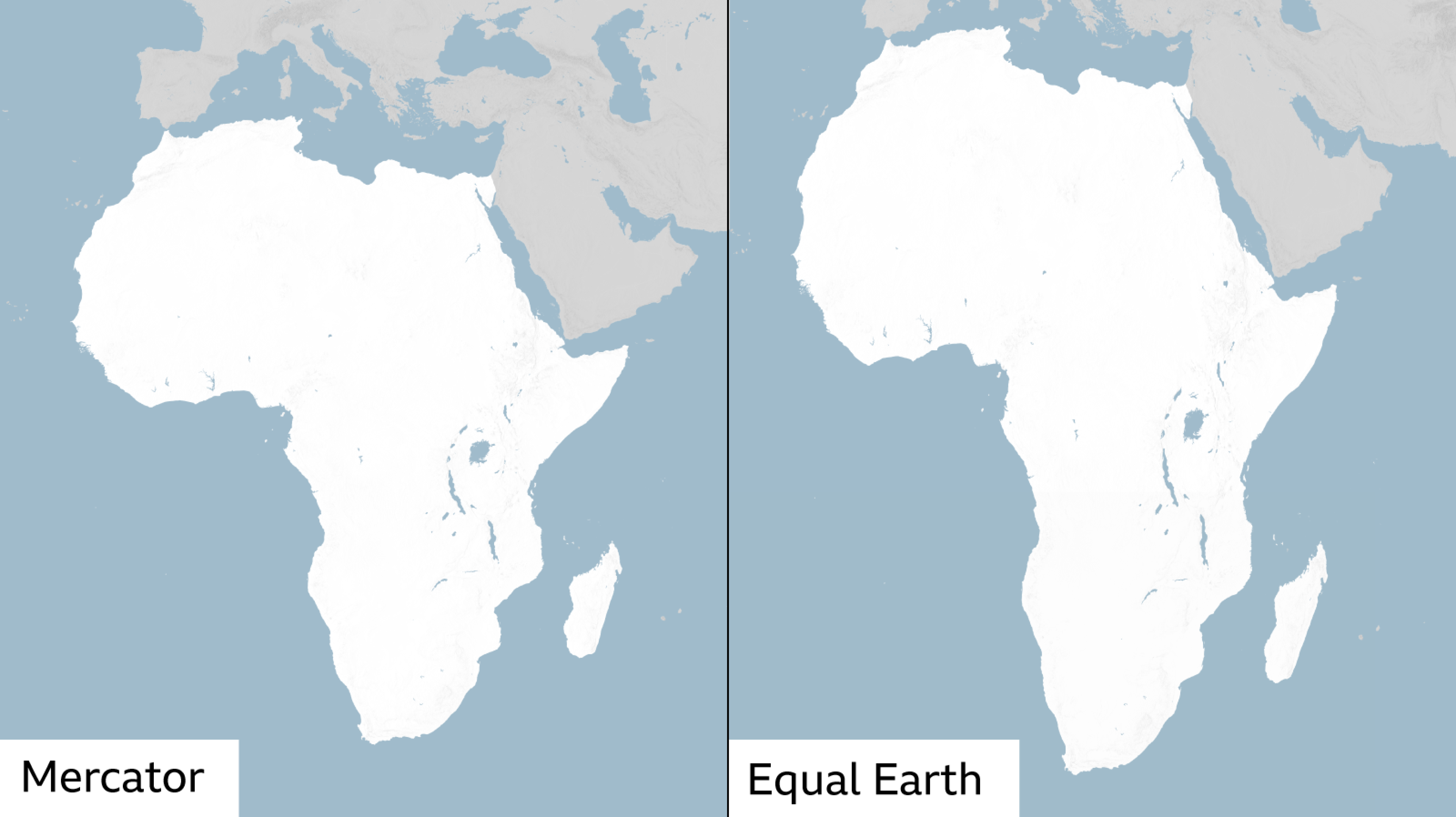 ONU aprova novo mapa-múndi mais fiel ao tamanho real da África