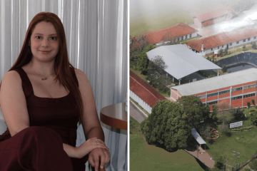 Manoella (foto) atuou como professora no campus do IFRS em Veranópolis por dois anos antes de prestar o concurso público -  (crédito: reprodução/Instagram/Manoella Treis | Divulgação/Instituto Federal do Rio Grande do Sul Campus Verenópolis)
