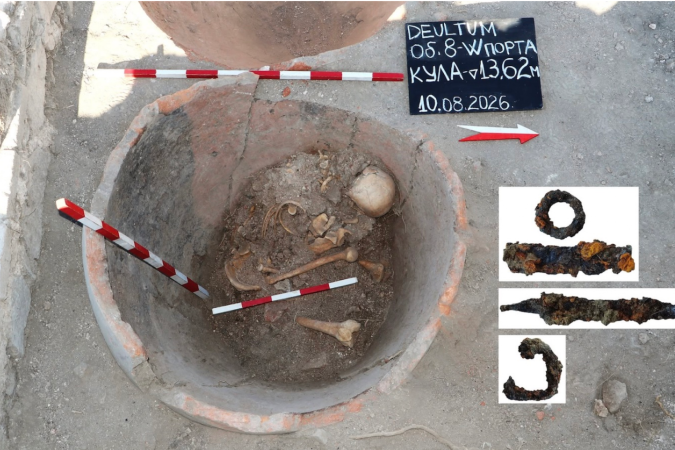 Restos mortais permaneceram escondidos durante mil e seicentos anos - (crédito: Reprodução Archaeologia Bulgarica) Restos mortais permaneceram escondidos durante mil e seicentos anos - (crédito: Reprodução Archaeologia Bulgarica)