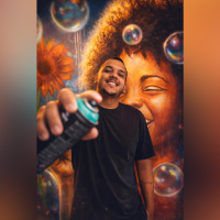 Leandro Vidão, de 34 anos, começou a carreira como artista nas ruas de Ceilândia -  (crédito: Material cedido ao Correio)