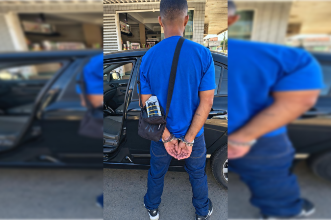 Homem foi preso pela Polícia Penal - (crédito: Seape/Divulgação) Homem foi preso pela Polícia Penal - (crédito: Seape/Divulgação)