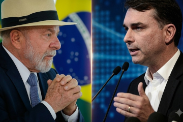 Pesquisa aponta Lula e Flávio Bolsonaro como os principais nomes na corrida presidencial, com empate técnico no segundo turno - (crédito: Ricardo Stuckert/PR e Minervino Júnior/CB/D.A.Press - ) Pesquisa aponta Lula e Flávio Bolsonaro como os principais nomes na corrida presidencial, com empate técnico no segundo turno - (crédito: Ricardo Stuckert/PR e Minervino Júnior/CB/D.A.Press - )