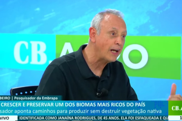 Felipe Ribeiro, pesquisador da Embrapa, é o entrevistado do CB.Agro de hoje - (crédito: reproduçaõ) Felipe Ribeiro, pesquisador da Embrapa, é o entrevistado do CB.Agro de hoje - (crédito: reproduçaõ)