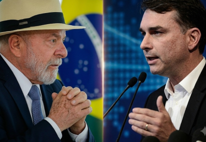 A ação acusa Flávio e Eduardo Bolsonaro de abuso de poder político e econômico e uso indevido dos meios de comunicação -  (crédito: Ricardo Stuckert/PR e  Minervino J&uacute;nior/CB/D.A.Press - ) -A ação acusa Flávio e Eduardo Bolsonaro de abuso de poder político e econômico e uso indevido dos meios de comunicação -  (crédito: Ricardo Stuckert/PR e  Minervino J&uacute;nior/CB/D.A.Press - )