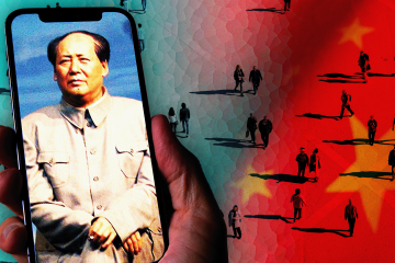 A estátua do jovem Mao Tsé-Tung na Ilha Laranja, em Changsha, província de Hunan, tornou-se uma atração turística popular - (crédito: Mytruestory Photography via Getty Images) A estátua do jovem Mao Tsé-Tung na Ilha Laranja, em Changsha, província de Hunan, tornou-se uma atração turística popular - (crédito: Mytruestory Photography via Getty Images)
