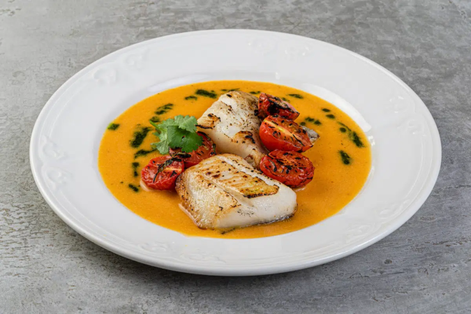 Pescada-branca grelhada ao molho de manga (Imagem; niindo | Shutterstock) - (crédito: EdiCase) Pescada-branca grelhada ao molho de manga (Imagem; niindo | Shutterstock) - (crédito: EdiCase)