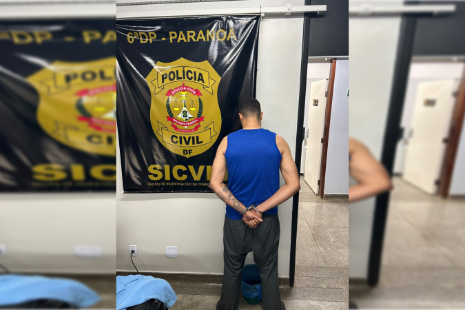 Homem foi preso pela PCDF - (crédito: PCDF/Divulgação) Homem foi preso pela PCDF - (crédito: PCDF/Divulgação)
