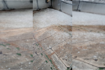 Moradores registraram a queda de granizo - (crédito: Arquivo pessoal) Moradores registraram a queda de granizo - (crédito: Arquivo pessoal)