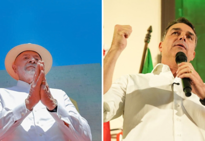 Lula e Flávio Bolsonaro -  (crédito: Ricardo Stuckert | Charles Vieira)