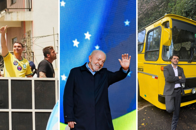 Lula, Flávio Bolsonaro e Renan Santos cumprem agenda em SC neste sábado