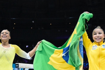 Medalhistas olímpicas, Flávia Saraiva e Rebeca Andrade garantem as principais medalhas brasileiras no torneio - (crédito: Divulgação/Comitê Intermacional de Ginástica) Medalhistas olímpicas, Flávia Saraiva e Rebeca Andrade garantem as principais medalhas brasileiras no torneio - (crédito: Divulgação/Comitê Intermacional de Ginástica)