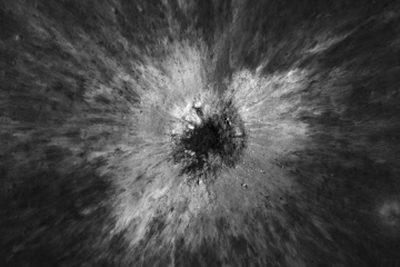 Ausência de atmosfera faz com que a Lua seja alvo frequente do impacto de corpos celestes - (crédito: NASA Goddard/Intuitive Machines/Robert Wagner) Ausência de atmosfera faz com que a Lua seja alvo frequente do impacto de corpos celestes - (crédito: NASA Goddard/Intuitive Machines/Robert Wagner)