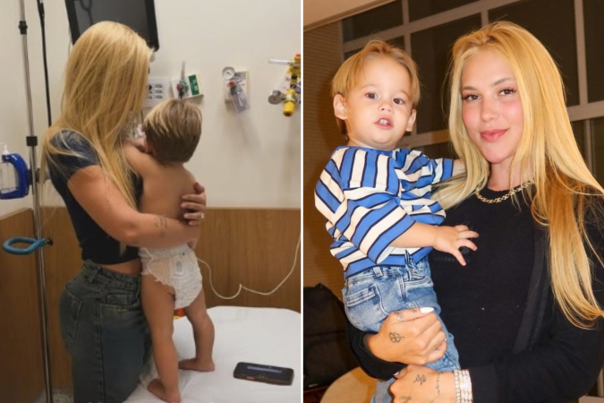 Filho de Virginia Fonseca se machuca após pular de um sofá para outro - (crédito: Reprodução/Instagram) Filho de Virginia Fonseca se machuca após pular de um sofá para outro - (crédito: Reprodução/Instagram)