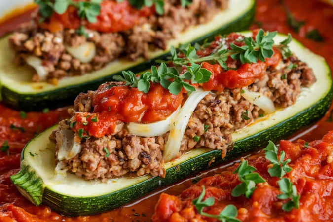 A abobrinha recheada com carne moída é a opção perfeita para variar o cardápio com praticidade e sabor (Imagem: Cooks POV | Shutterstock)
- (crédito: EdiCase) A abobrinha recheada com carne moída é a opção perfeita para variar o cardápio com praticidade e sabor (Imagem: Cooks POV | Shutterstock)
- (crédito: EdiCase)