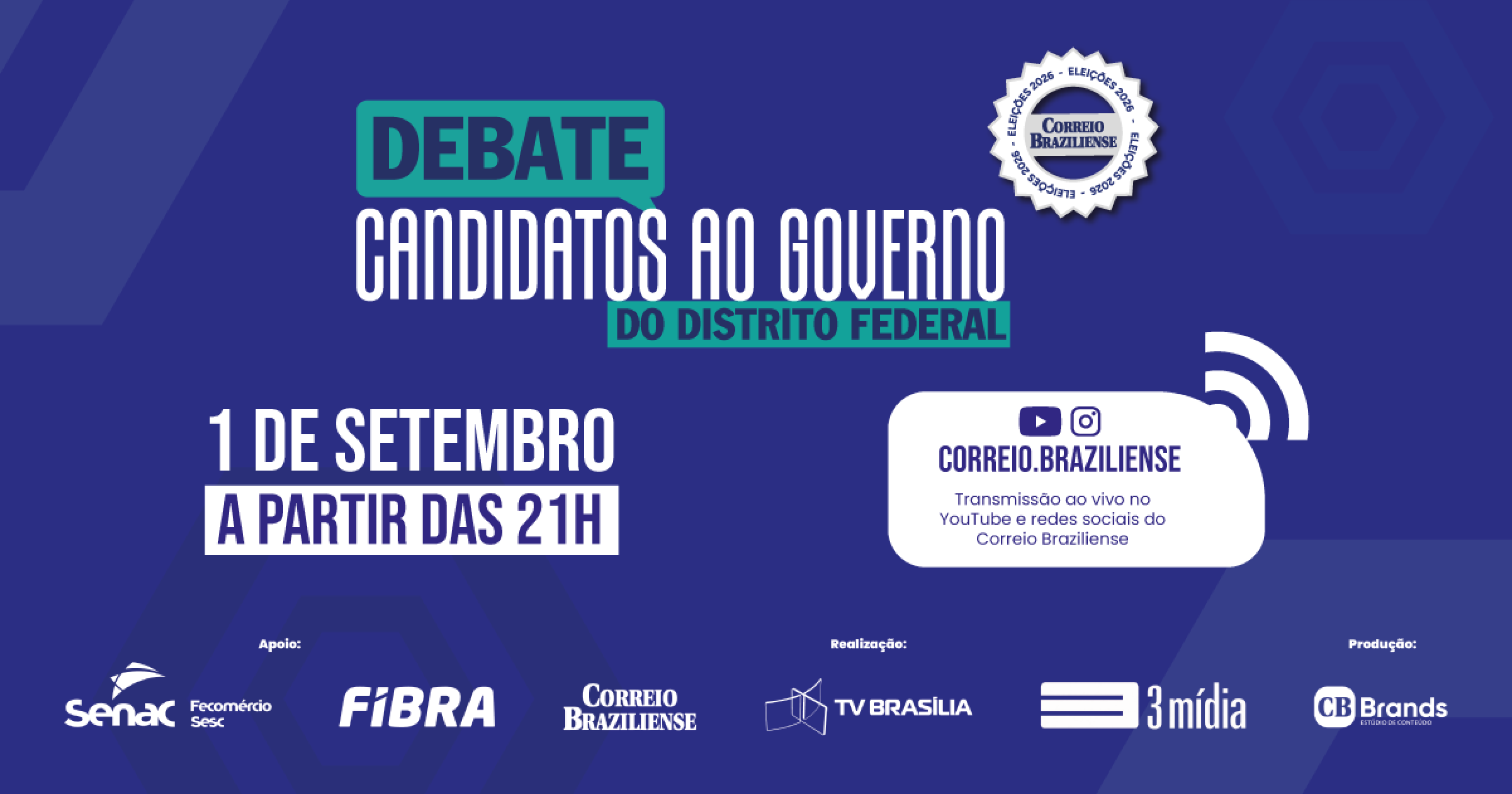 Debate com candidatos a governador do Distrito Federal - (crédito: CB BRANDS ) Debate com candidatos a governador do Distrito Federal - (crédito: CB BRANDS )