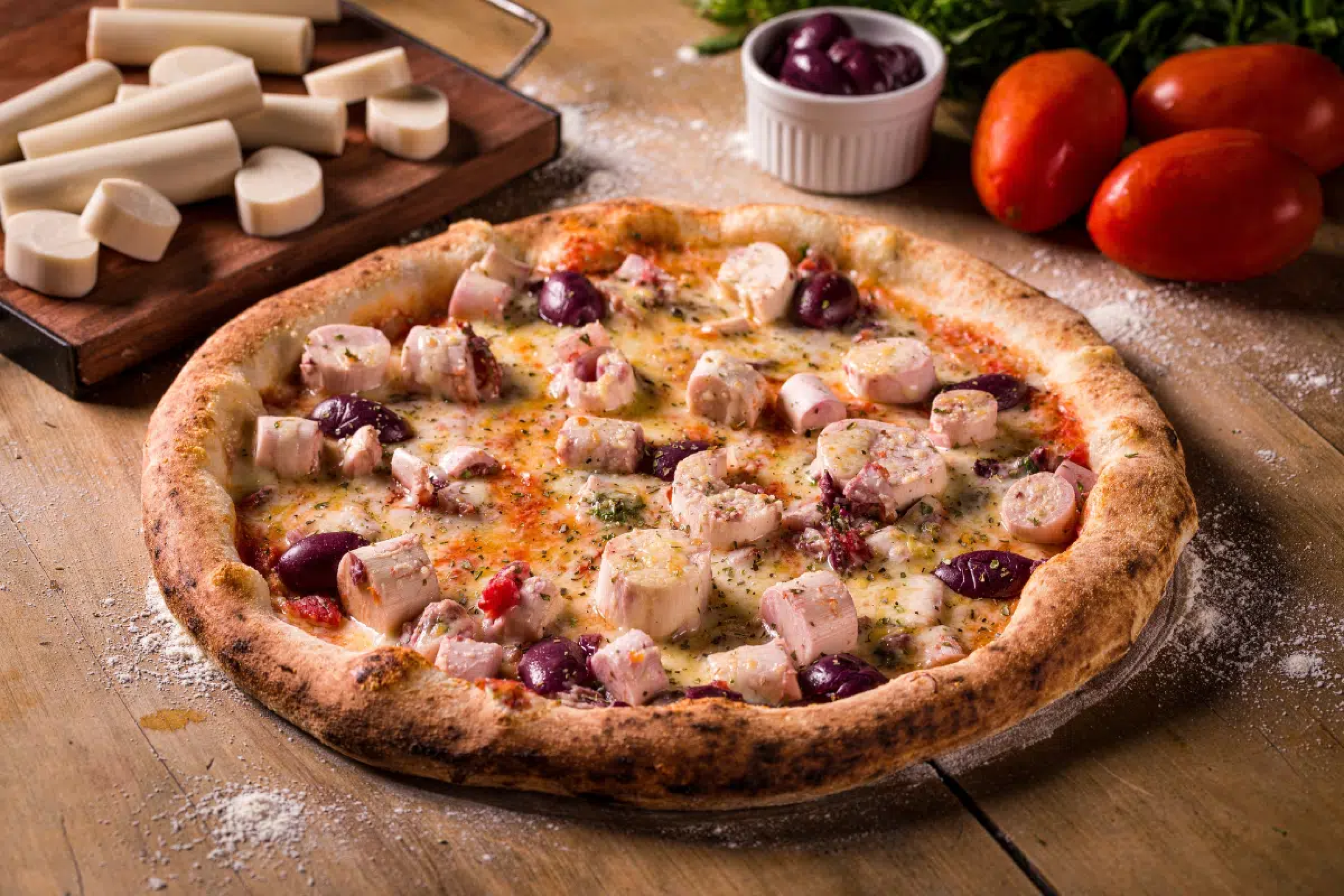 Que tal pizza na sexta-feira à noite? Aprenda essa receita de palmito com azeitonas 