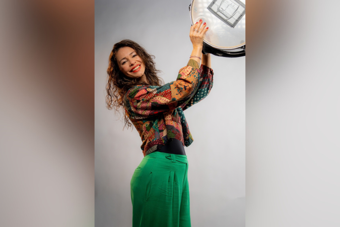 A cantora e percussionista Meriele participa do Choro Livre Convida - (crédito: Divulgação) A cantora e percussionista Meriele participa do Choro Livre Convida - (crédito: Divulgação)