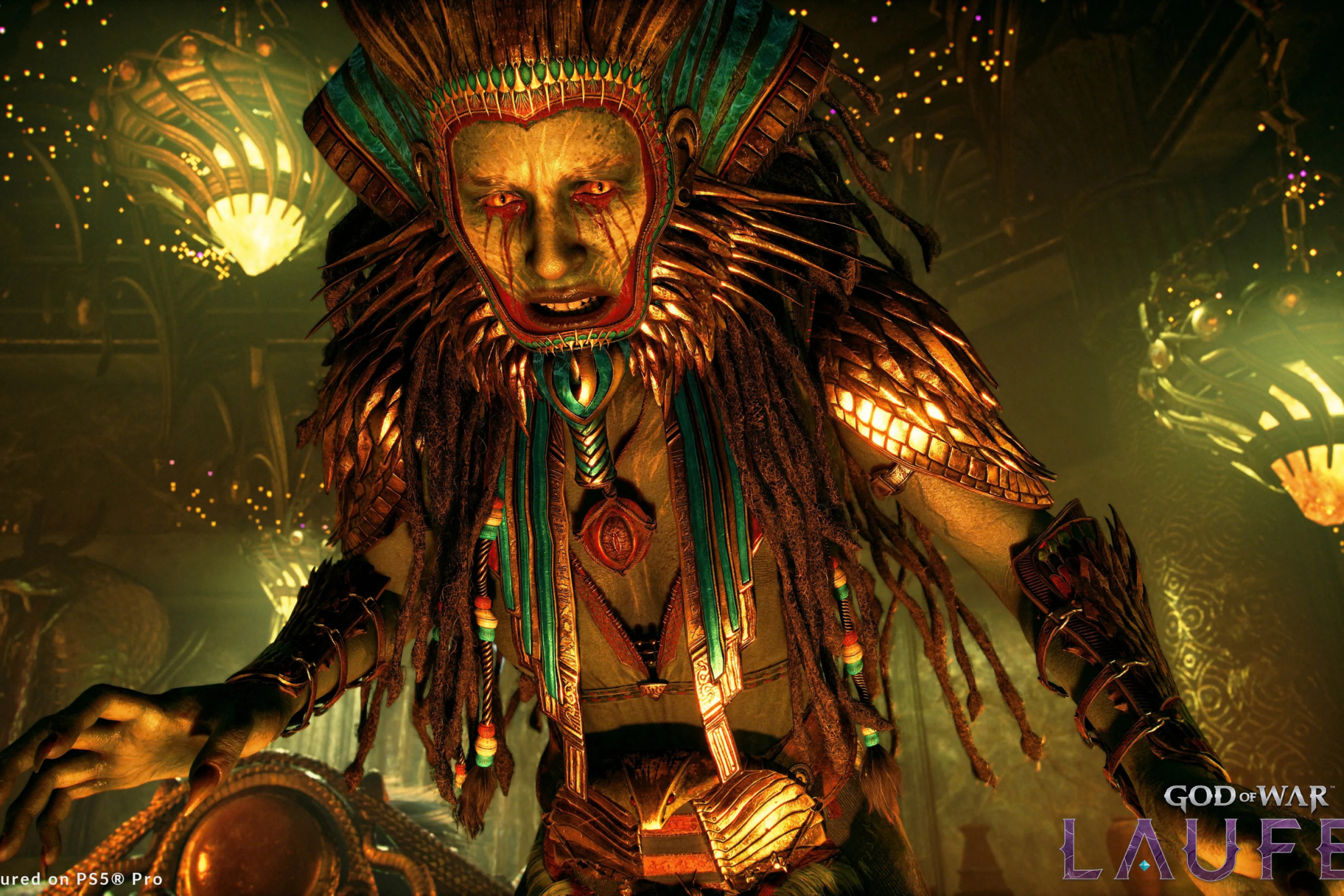 A deusa do egito, Sekhmet, volta nas novas imagens. 