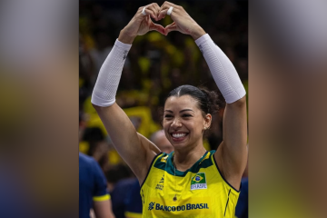 'Se Deus quiser, já já a gente se encontra nas quadras', declarou a atleta - (crédito: Reprodução/Redes Sociais) 'Se Deus quiser, já já a gente se encontra nas quadras', declarou a atleta - (crédito: Reprodução/Redes Sociais)