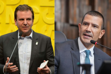 Paes (PSD) e Douglas Ruas (PL) vão ao 2º turno no Rio de Janeiro - (crédito: Reprodução/Redes Sociais) Paes (PSD) e Douglas Ruas (PL) vão ao 2º turno no Rio de Janeiro - (crédito: Reprodução/Redes Sociais)