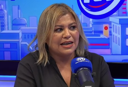 Lene Sensitiva durante participa&ccedil;&atilde;o no programa em que previu a reelei&ccedil;&atilde;o de Lula -  (crédito: Reprodu&ccedil;&atilde;o/YouTube)