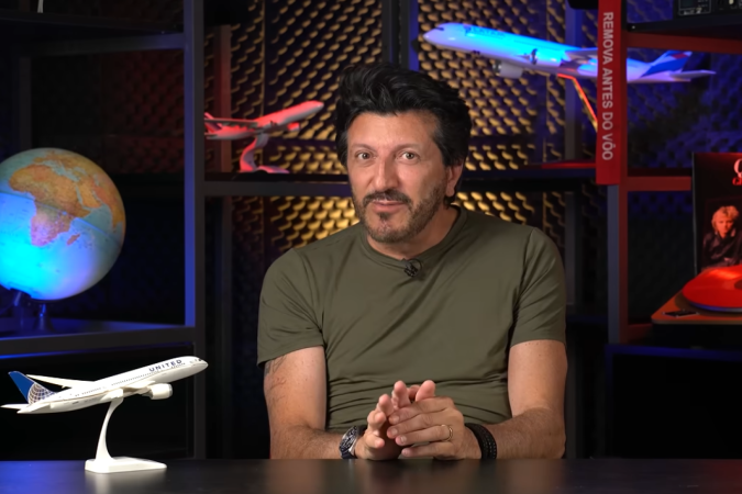 Lito em seu primeiro voo solo, em 2021 - (crédito: Reprodução/YouTube) Lito em seu primeiro voo solo, em 2021 - (crédito: Reprodução/YouTube)