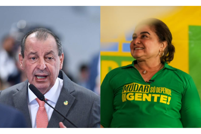 Candidatos ao governo do Amazonas, Omar Aziz (esquerda) e Professora Maria do Carmo - (crédito: Edilson Rodrigues/Agência Senad // Reprodução/Instagram) Candidatos ao governo do Amazonas, Omar Aziz (esquerda) e Professora Maria do Carmo - (crédito: Edilson Rodrigues/Agência Senad // Reprodução/Instagram)