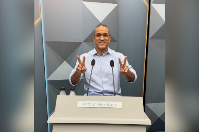 Na última pesquisa da Quaest, Arthur Henrique já despontava em primeiro lugar, com 57% das intenções de voto - (crédito: Reprodução/Redes Sociais) Na última pesquisa da Quaest, Arthur Henrique já despontava em primeiro lugar, com 57% das intenções de voto - (crédito: Reprodução/Redes Sociais)
