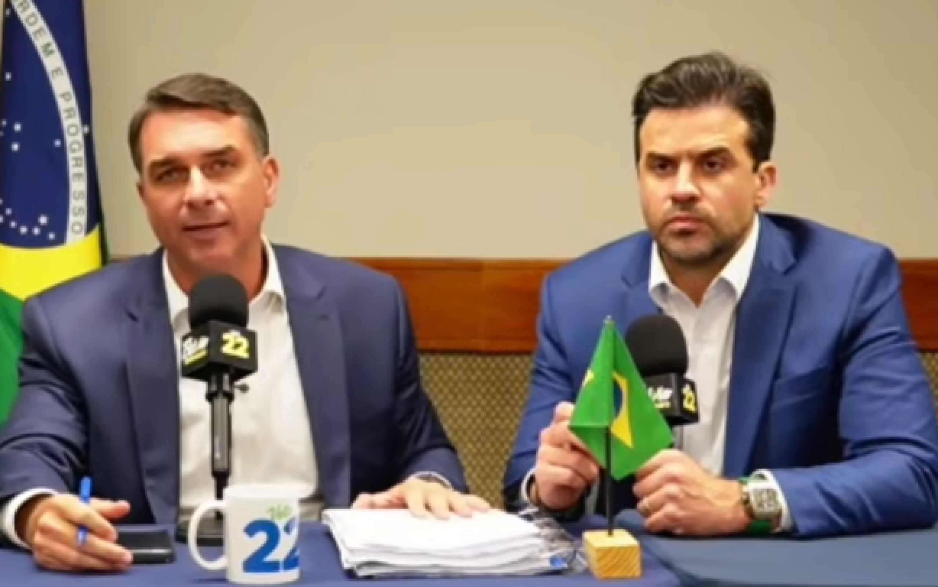 Flávio reúne Carlos, Eduardo, Nikolas, Moro e Marçal após cancelar debate