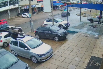 Imagens de câmeras de segurança gravaram o crime em Taguatinga -  (crédito: Material Cedido ao Correio)