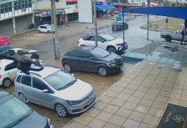 Imagens de câmeras de segurança gravaram o crime em Taguatinga -  (crédito: Material Cedido ao Correio)