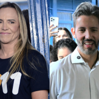 Celina Leão e Leandro Grass se enfrentam no 2º turno em 25 de outubro -  (crédito:  Minervino Júnior/CB e Carlos Vieira/CB/D.A Press)