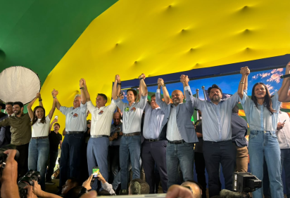Em discurso, Flávio disse que vai 