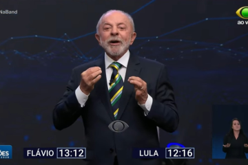 Lula em debate na Band - (crédito: Reprodução/Band) Lula em debate na Band - (crédito: Reprodução/Band)